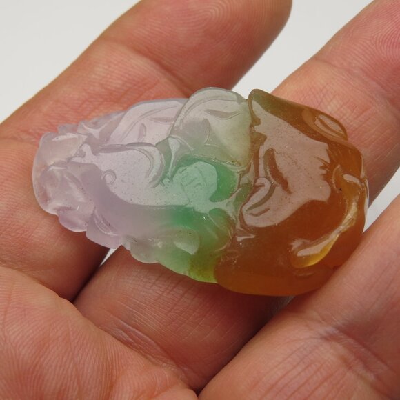 Jade Hand Made Carved Pendant